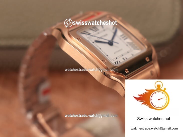 Cartier De Santos WSSA0010 BV Factory 18K Rose Gold White Dial 6