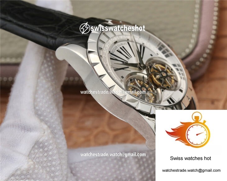 Roger Dubuis Excalibur RDDBEX0250 JB Factory Tourbillon White Dial 6