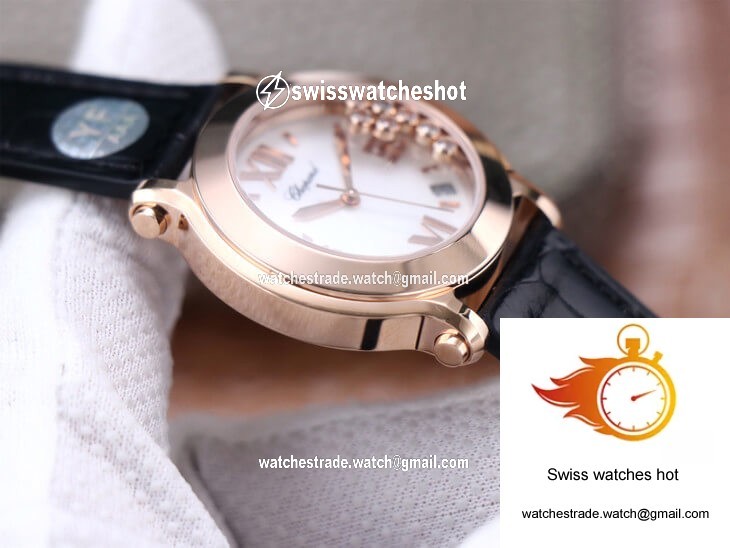 Chopard Happy Sport 278492 YF Factory White Dial Rose Gold 6