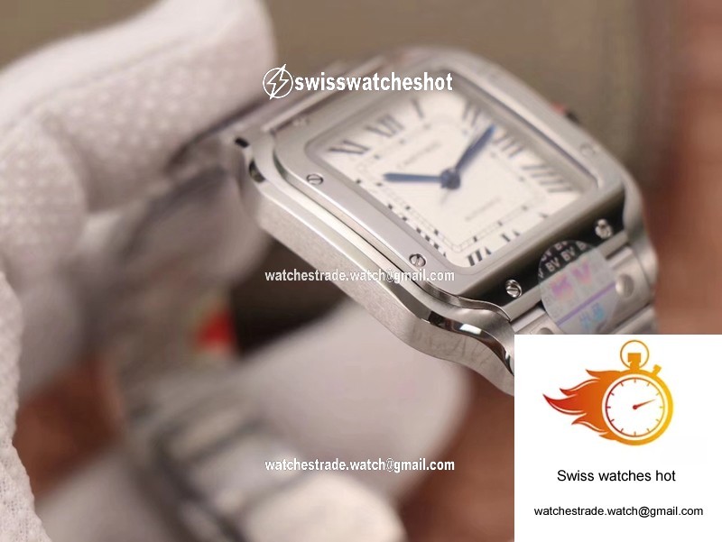 Cartier Santos WSSA0029 BV Factory Silver White Dial 6