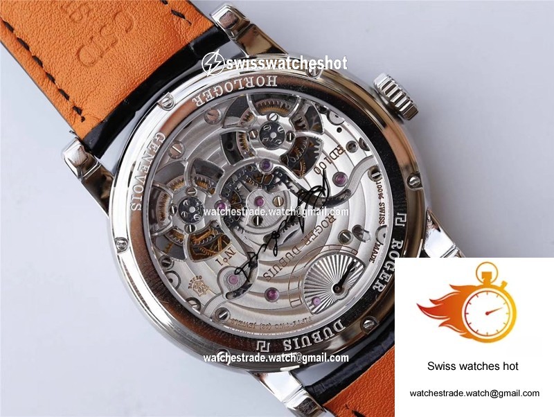 Roger Dubuis Hommage RDDBHO0562 Double Flying tourbillon JB Factory White Gold Case 6