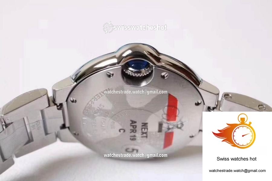 Ballon Bleu De Cartier WE9020 33mm V6 Factory White Dial 6