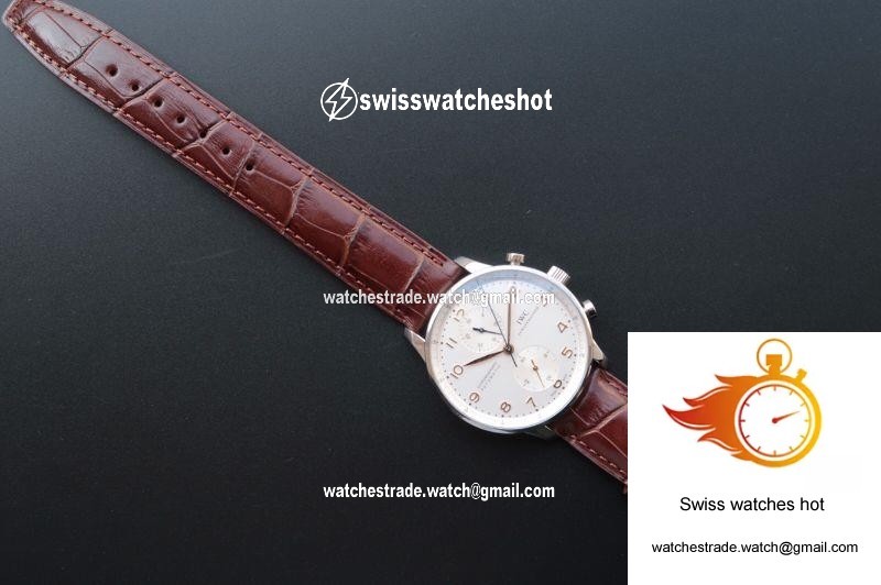 IWC Portugieser Chronograph IW371445 ZF Factory White Dial 6