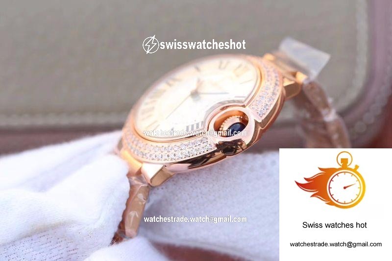 Ballon Bleu De Cartier 36MM WE902064 V9 Factory White Dial 6