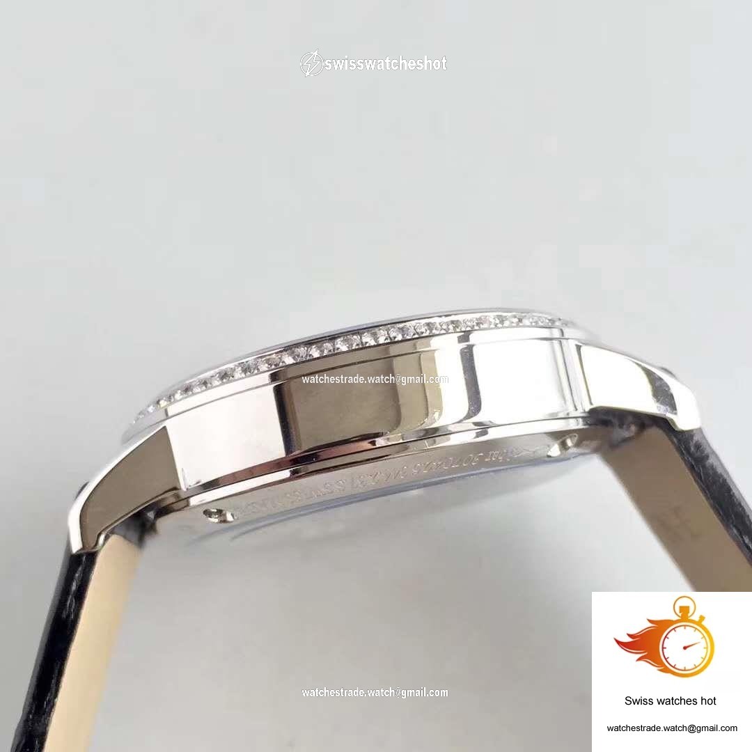 Jaeger-LeCoultre Rendez-Vous 3612420 Black Leather Strap White Dial 6