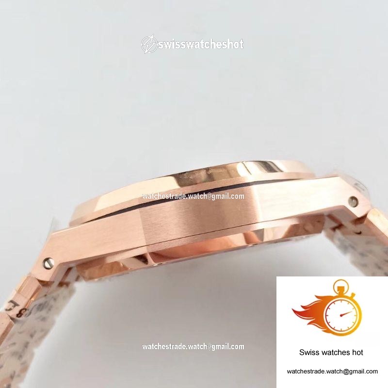 Audemars Piguet Royal Oak Rose Gold Tourbillon Extra Thin 26522 R8 Factory White Dial 6