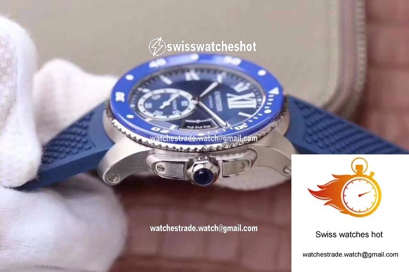 Calibre De Cartier Diver WSCA0010 42MM JF Factory Blue Dial 6