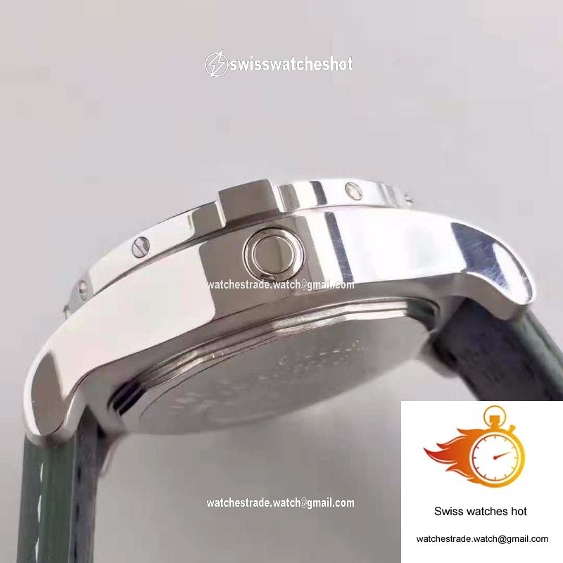 Breitling Avenger II Seawolf A1733110/BC30/435X/A20BASA.1 Green Leather Strap GF Factory Black Dial 6