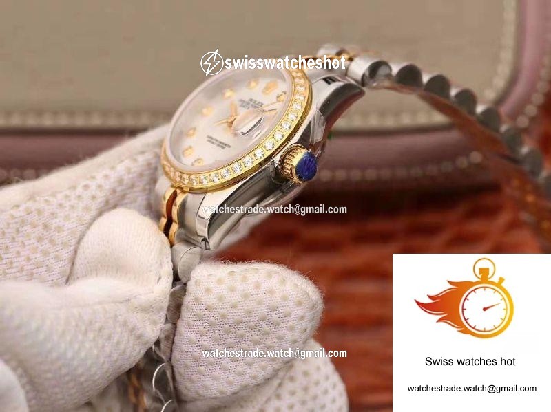 Rolex Lady Datejust 18K Yellow Gold 28MM Silver Dial 6