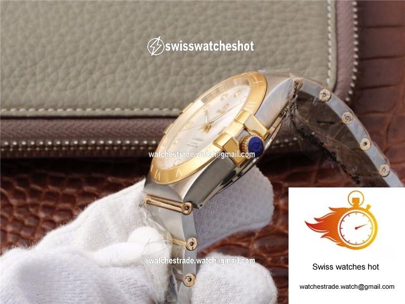 Omega Constellation 123.20.38.21.52.002 V6 Factory White Dial 6