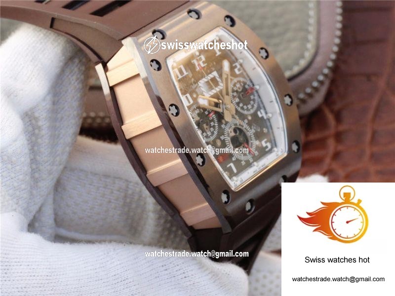 Richard Mille Chronograph RM011 KV Factory Brown Crystal Dial 6