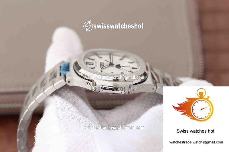 Patek Philippe Nautilus Annual Calendar Moonphase 5726/1A-010 KM Factory White Dial 6