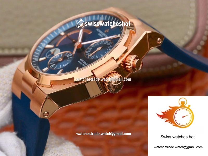 Vacheron Constantin Overseas 44mm TWA Factory 18K Rose Gold Blue Dial 6