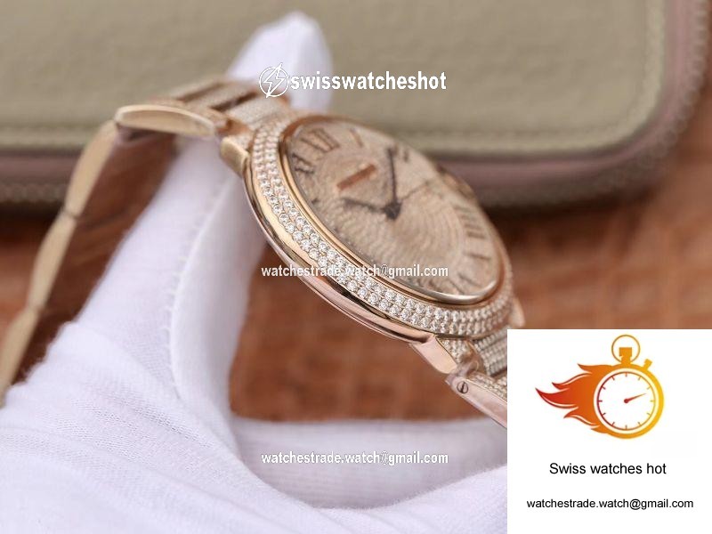 Ballon Bleu De Cartier W69006Z2 42mm TW Factory Rose Gold Diamonds Dial 6