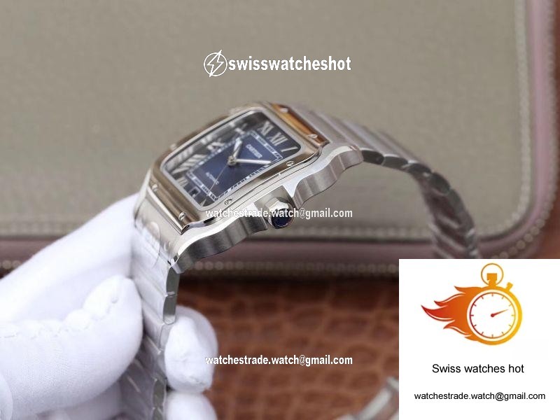 Cartier De Santos WSSA0013 BV Factory Blue Dial 6