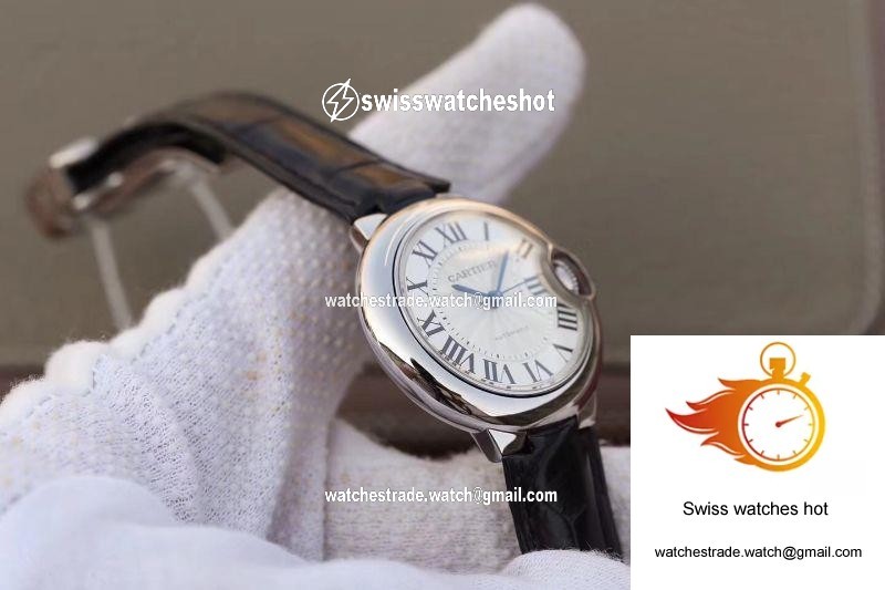 Ballon Bleu De Cartier 33mm W6920086 V6 Factory White Dial 6