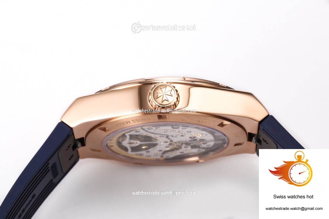 Vacheron Constantin Overseas Tourbillon 6000V/110R-B733 BBR Factory Blue Rubber Strap 6