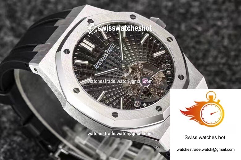 Audemars Piguet Royal Oak Tourbillon R8 Factory V3 Black Strap 6