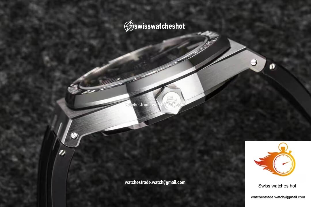 Audemars Piguet Royal Oak Tourbillon R8 Factory V3 Black Rubber Strap 6