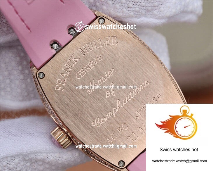 Franck Muller Vanguard Ladies ABF Factory Rose Gold Diamond-set Dial 6