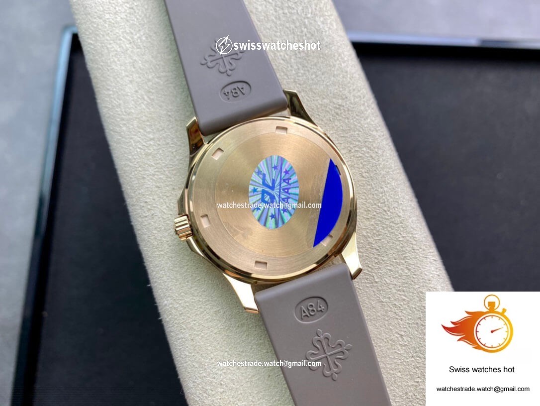 Patek Philippe Aquanaut Quartz Ladies 5067A PPF Factory Rose Gold Diamond-set Bezel 6
