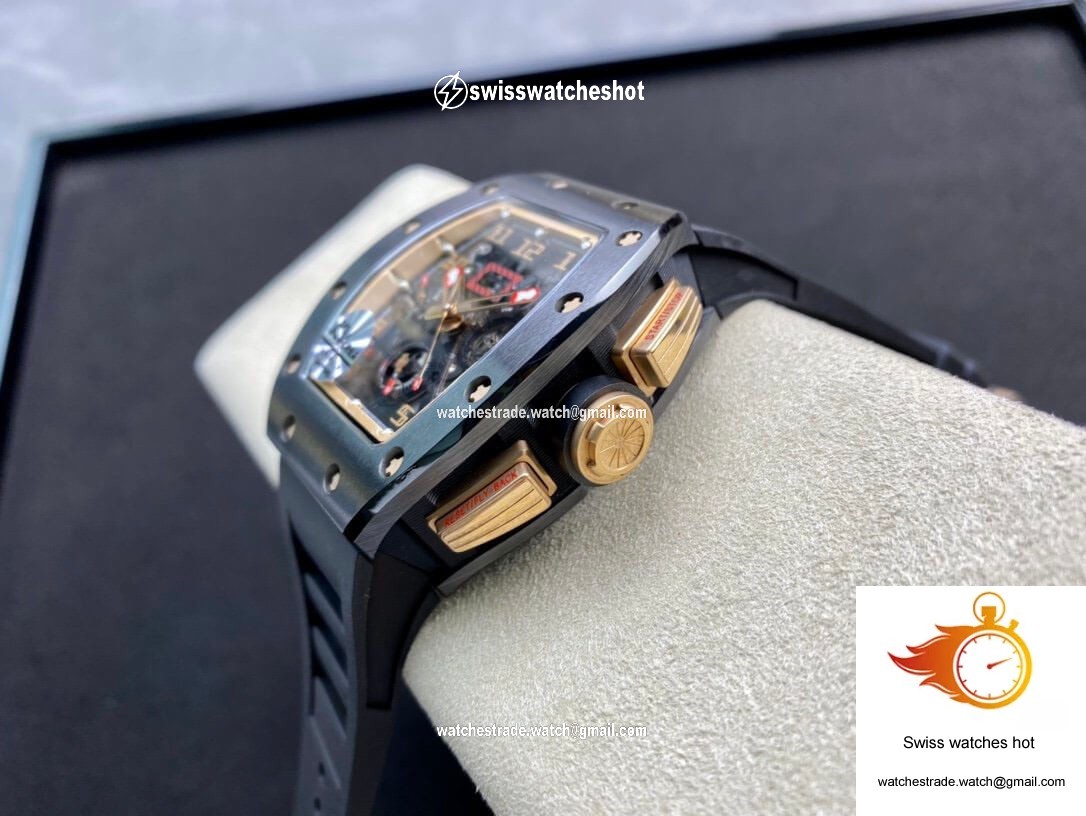 Richard Mille RM011 KV Factory Black Ceramic Skeleton Dial 6