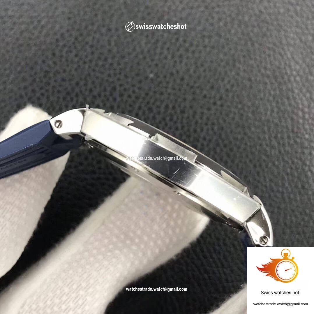 Vacheron Constantin Overseas 47040 8F Factory Blue Rubber Strap 6