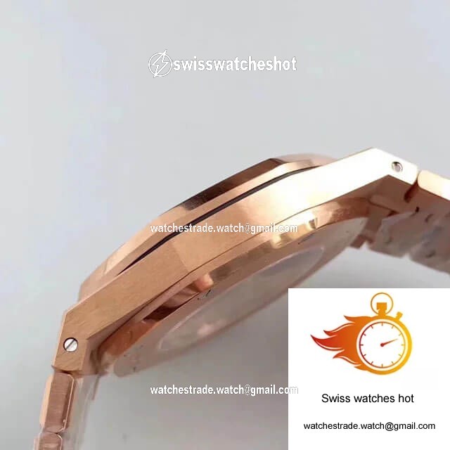 Audemars Piguet Royal Oak 15400OR.OO.1220OR.03 JF Factory Rose Gold Blue Dial 6