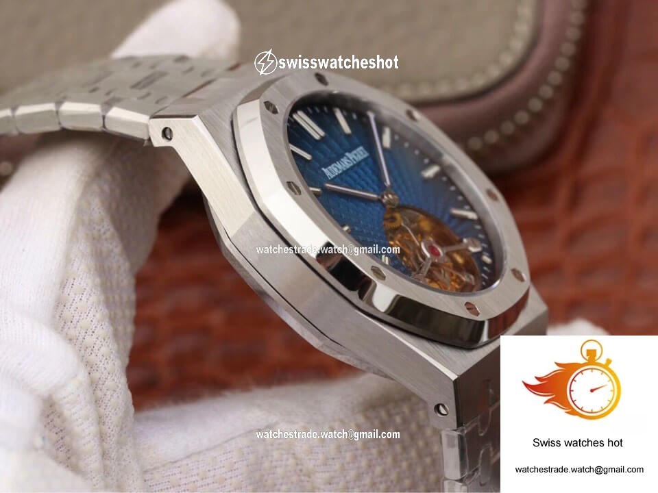 Audemars Piguet Royal Oak Tourbillon 26522TI.OO.1220TI.01 JF Factory Smoky Blue Dial 6