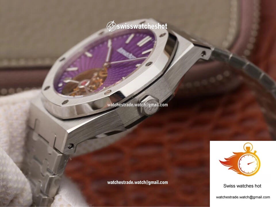 Audemars Piguet Royal Oak Tourbillon 26522ST.OO.1220ST.01 JF Factory Purple Dial 6