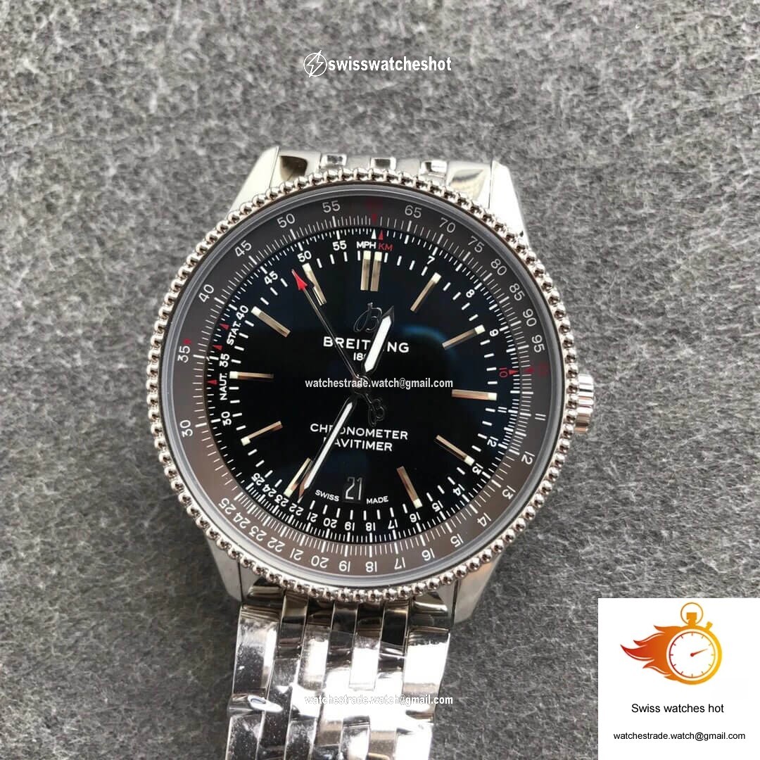 Breitling Navitimer 1 A17326241B1A1 V7 Factory Black Dial 6