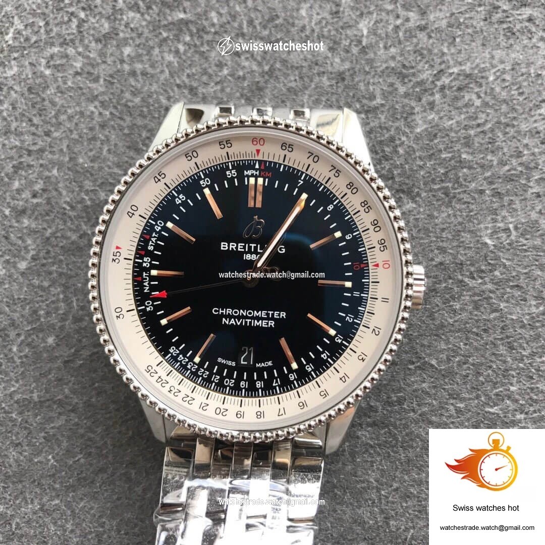 Breitling Navitimer 1 A17326211B1A1 V7 Factory Black Dial 6
