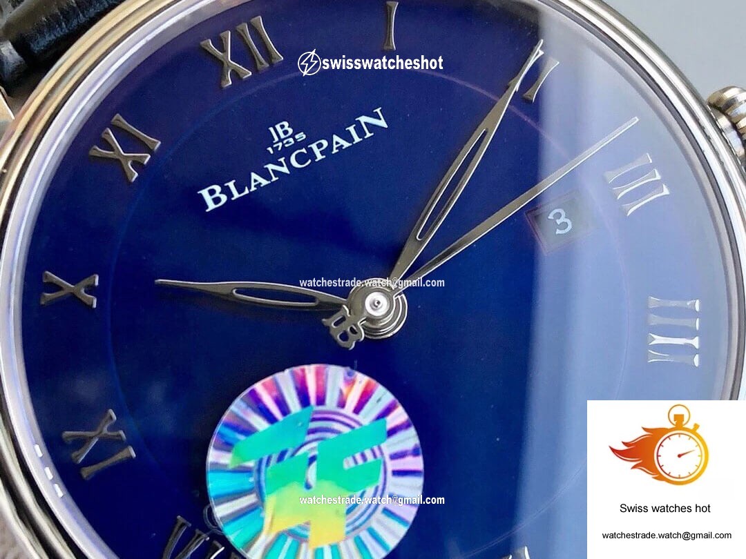 Blancpain Villeret 6551-1127-55B ZF Factory Blue Dial 6