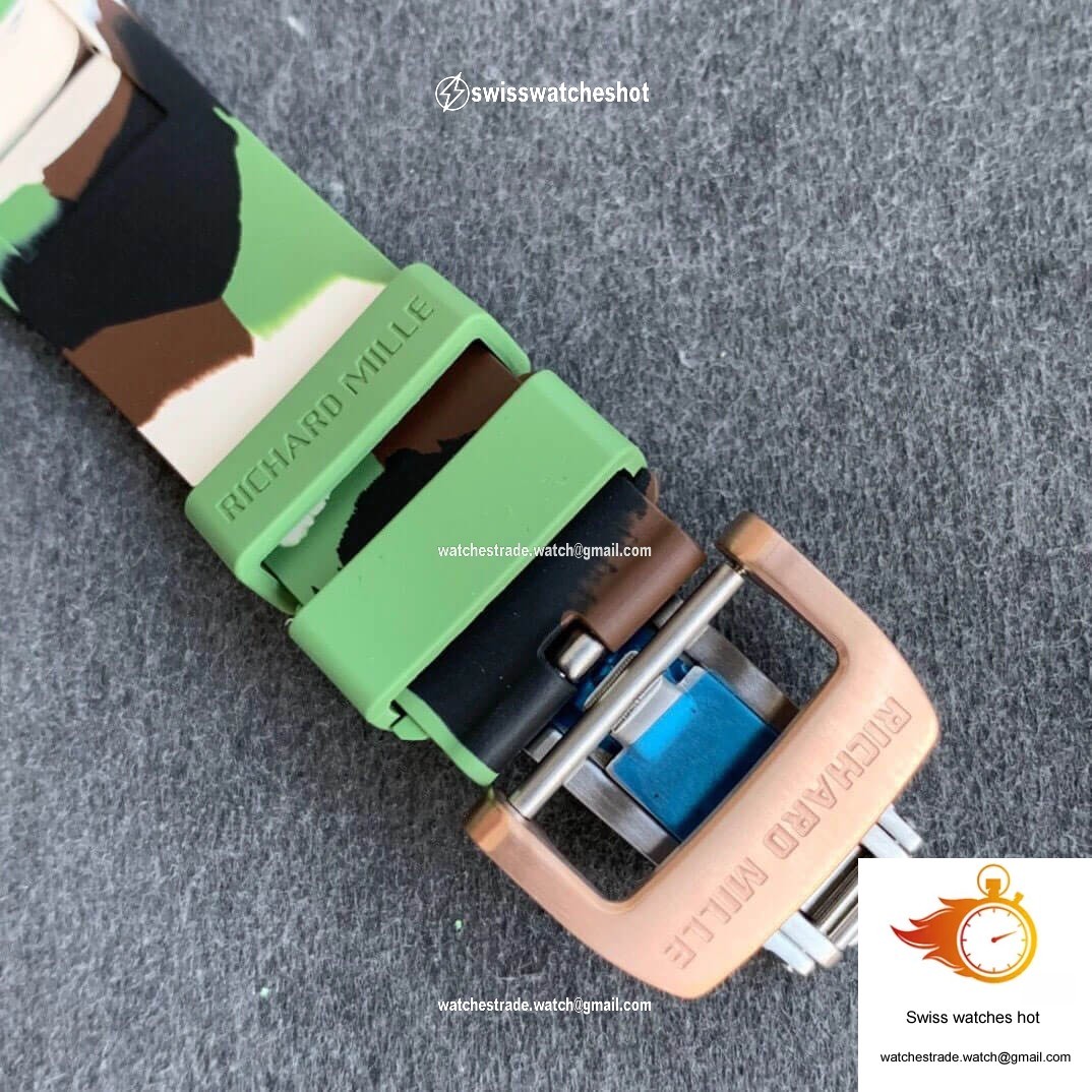 Richard Mille RM11 KV Factory Rose Gold Camouflage Strap 6