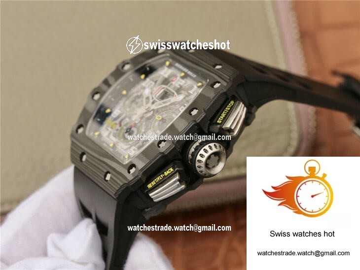 Richard Mille RM11-03 KV Factory Black Carbon Fiber Case 6