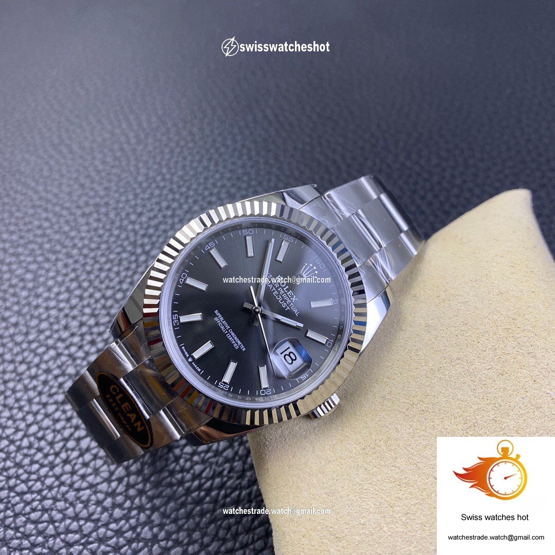 Rolex Datejust M126334-0013 Clean Factory Grey Dial 6