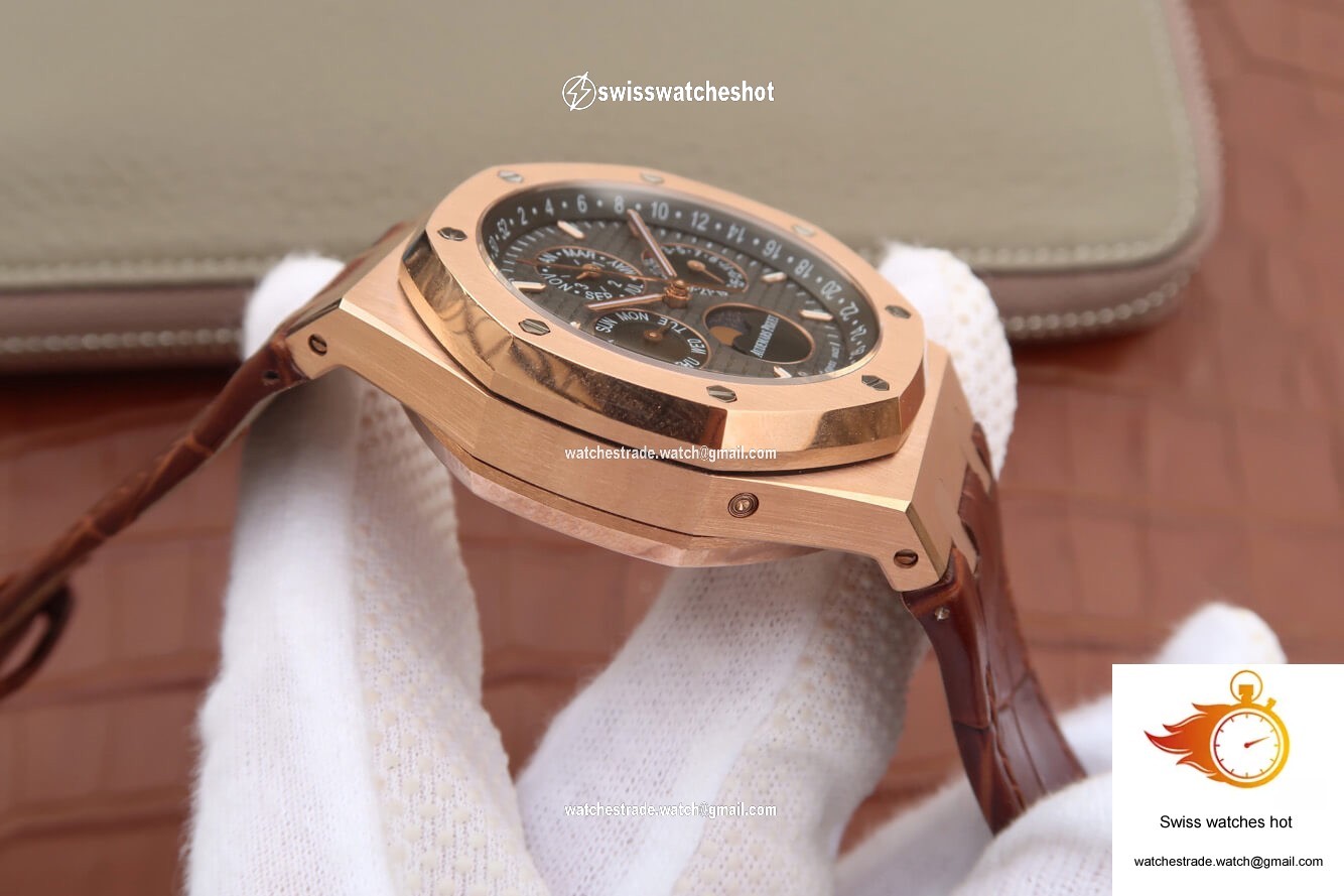Audemars Piguet Royal Oak Perpetual Calendar 26574 JF Factory Rose Gold Grey Dial 6