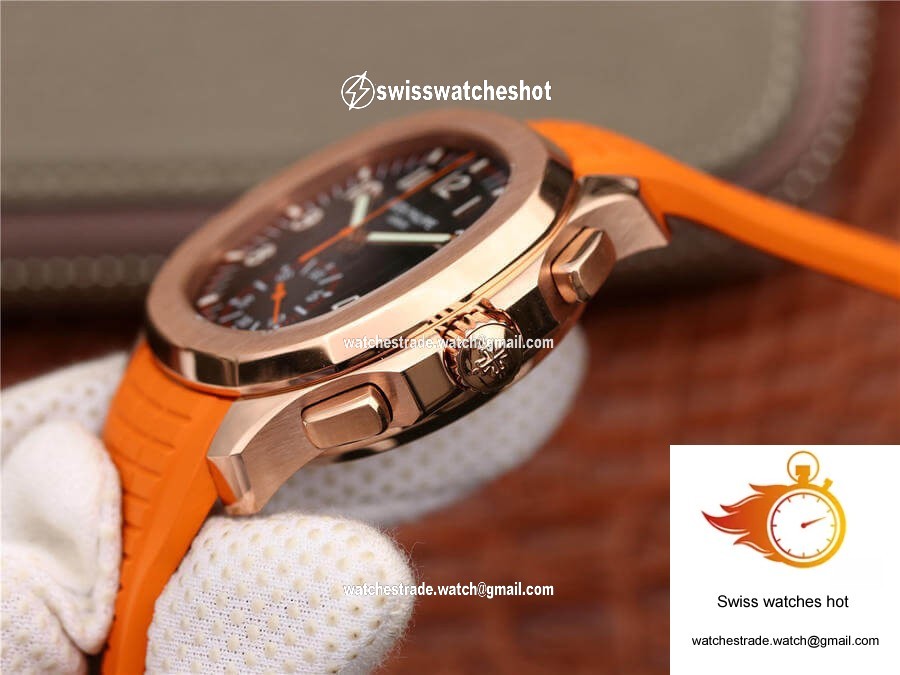 Patek Philippe Aquanaut 5968A-001 Orange Strap 6
