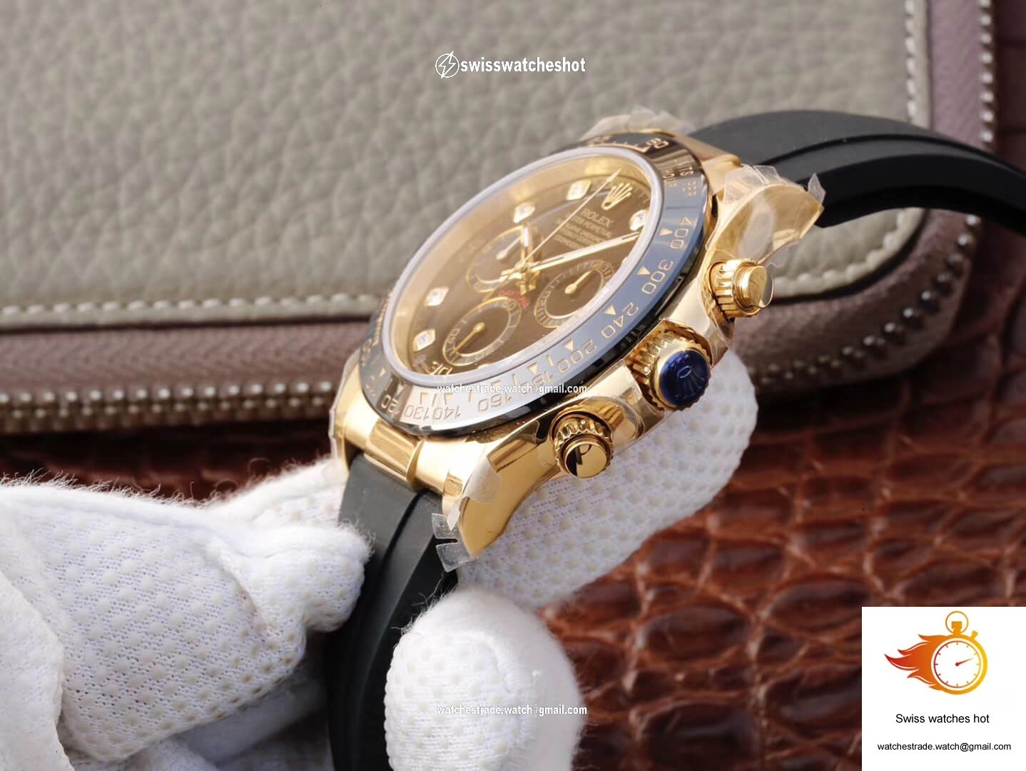 Rolex Daytona Cosmograph M116518ln-0046 JH Factory Diamond Black Dial 6