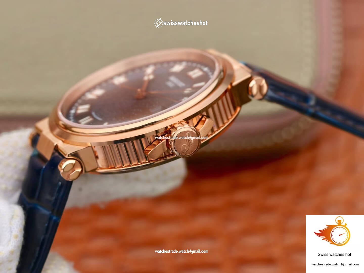 Breguet Marine 5517 V9 Factory Rose Gold Blue Dial 6