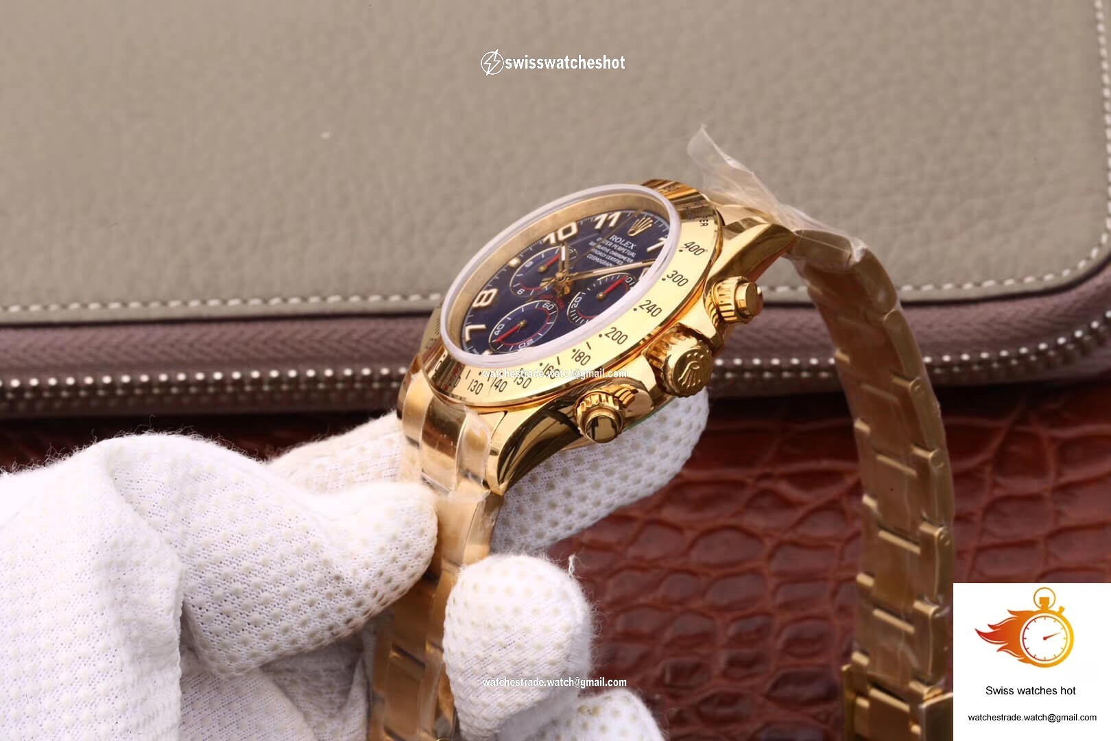 Rolex Daytona Cosmograph 116528 JH Factory Full Gold Blue Dial 6