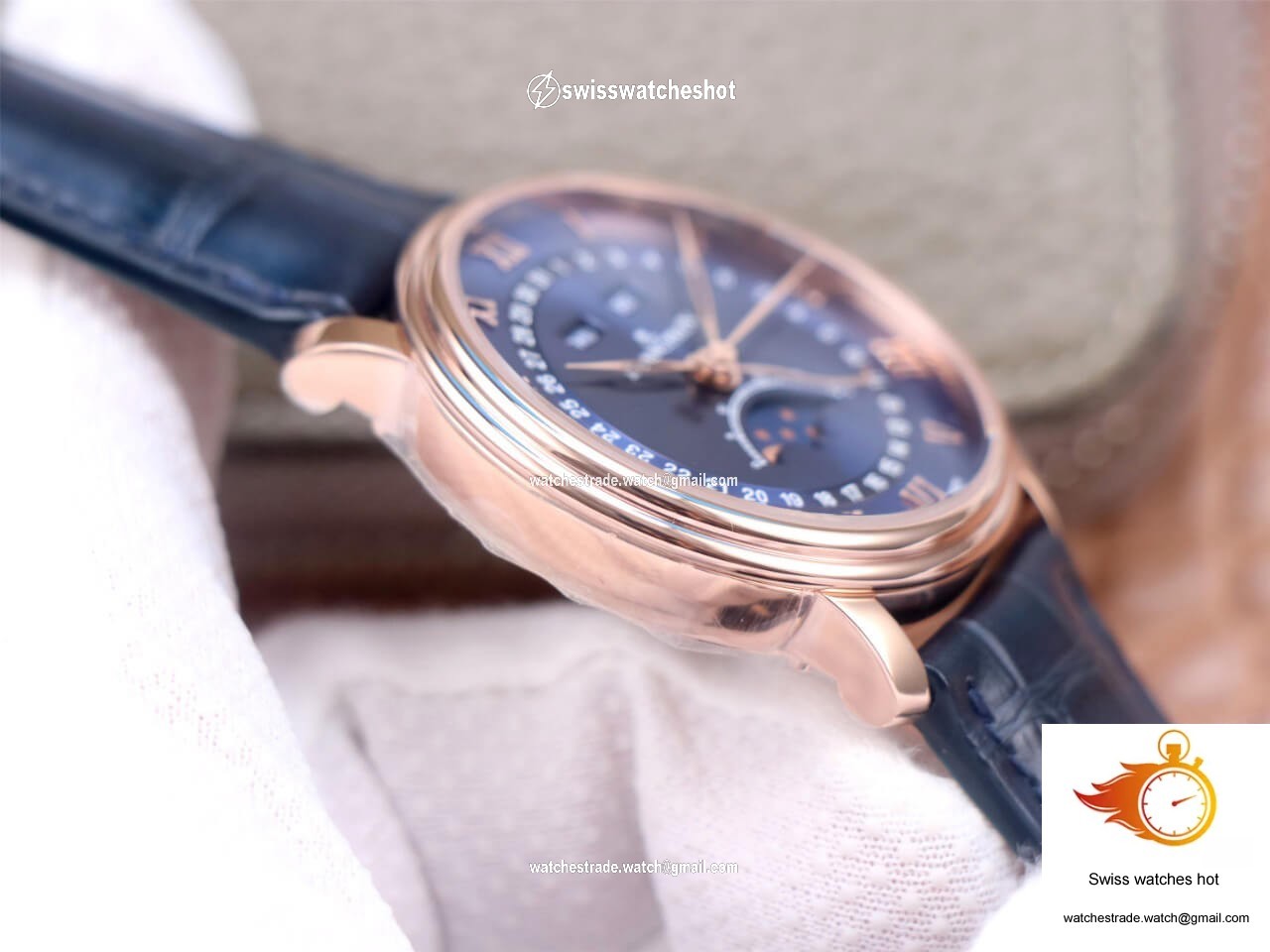 Blancpain Villeret 6654-3640-55 OM Factory V3 Blue Dial 6