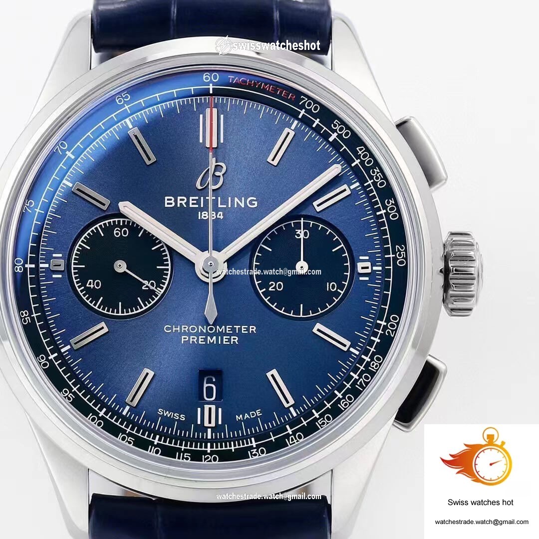 Breitling Premier B01 Chronograph AB0118221C1A1 GF Factory V2 Blue Dial 6