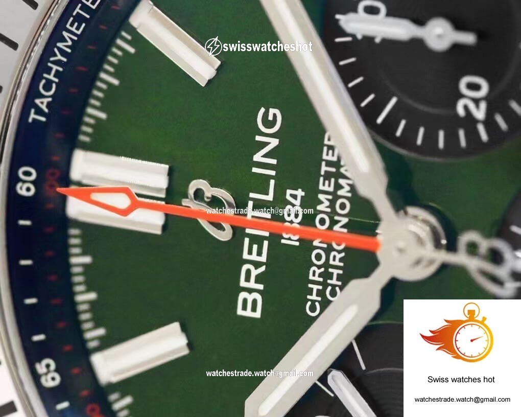 Breitling Chronomat AB01343A1L1A1 GF Factory Green Dial 6