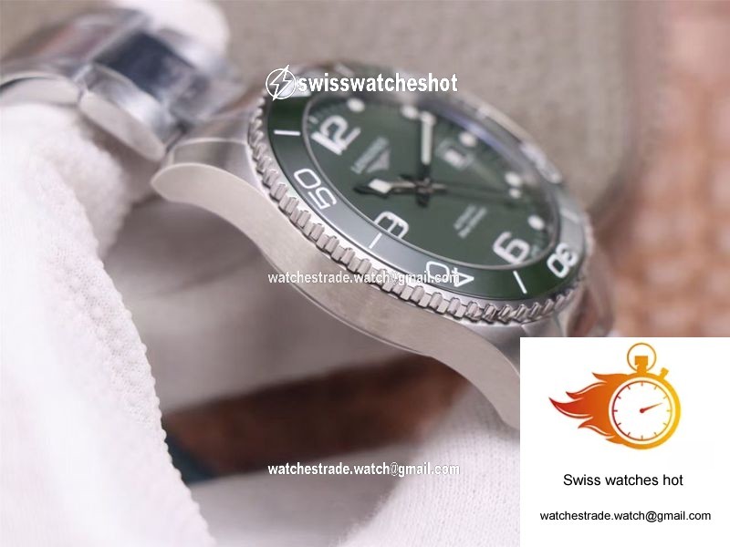 Longines Hydroconquest L3.781.4.06.6 ZF Factory Green Dial 6