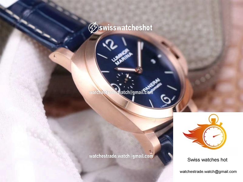 Panerai Luminor Marina Goldtech PAM01112 VS Factory Blue Dial 6