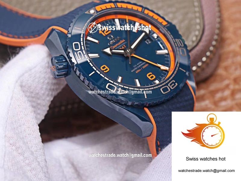 Omega Seamaster 215.92.46.22.03.001 GMT VS Factory Blue Ceramic 6