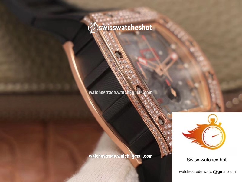 Richard Mille RM011 RG/5423 Felipe Massa KV Factory Rose Gold Diamond Bezel 6