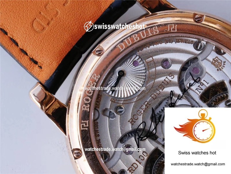 Roger Dubuis Hommage RDDBHO0562 Double Flying tourbillon JB Factory Silver Dial 6