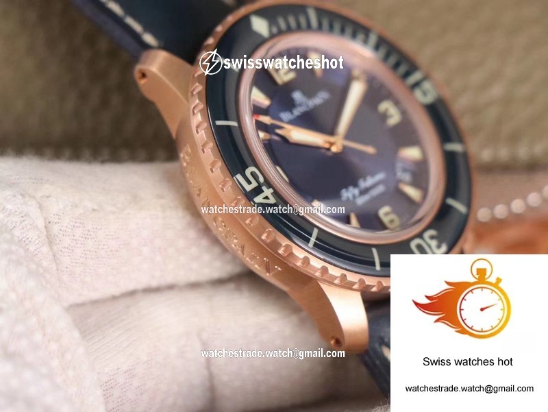 Blancpain Fifty Fathoms 5015-3603C-63B ZF Factory Blue Dial 6